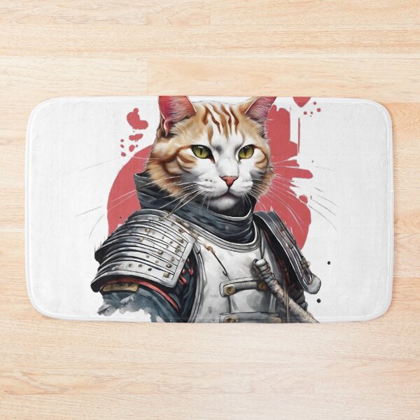 Item preview, Samurai Cat Warrior designed and sold by WILD-WILD-CAT.