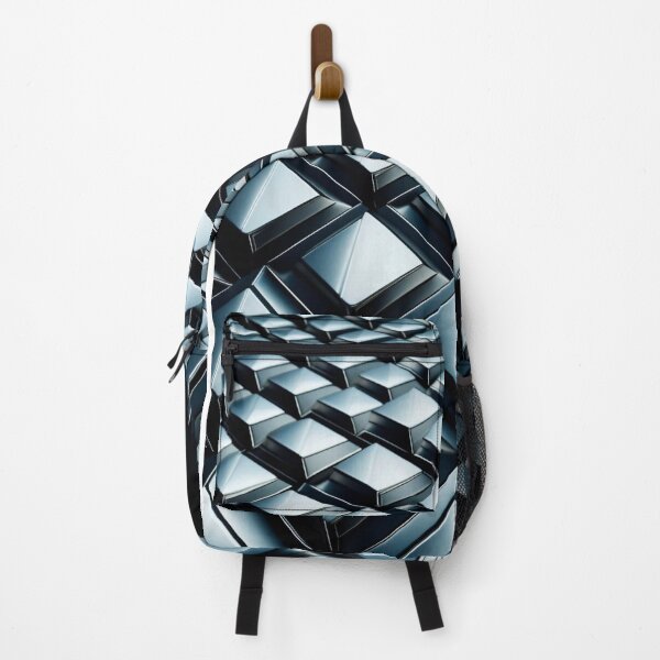 Item preview, Metallic pyramid grid with reflective depth. designed and sold by PixelParinda.