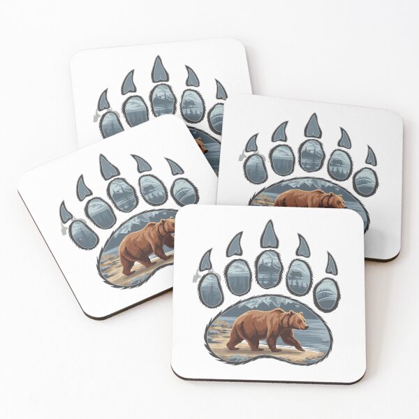 Item preview, Bear Foot Print Illustration designed and sold by RvinJo8.