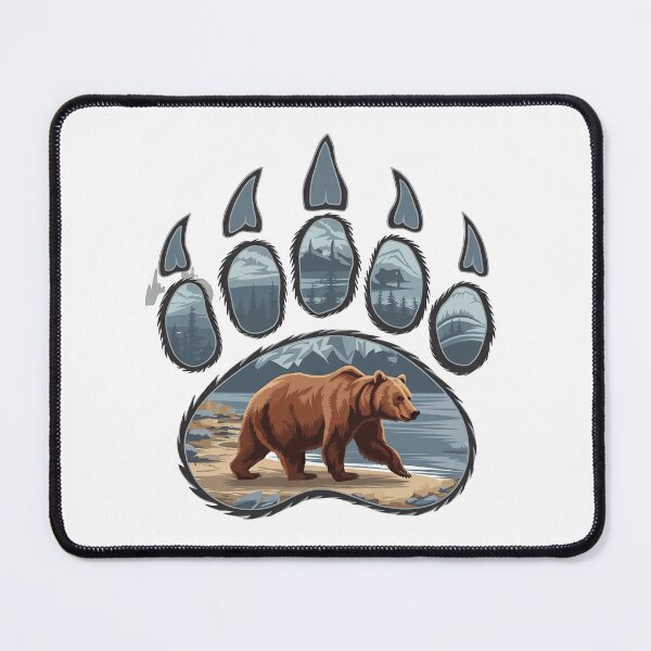 Item preview, Bear Foot Print Illustration designed and sold by RvinJo8.