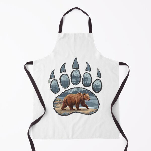 Item preview, Bear Foot Print Illustration designed and sold by PING 999 STUDIO.