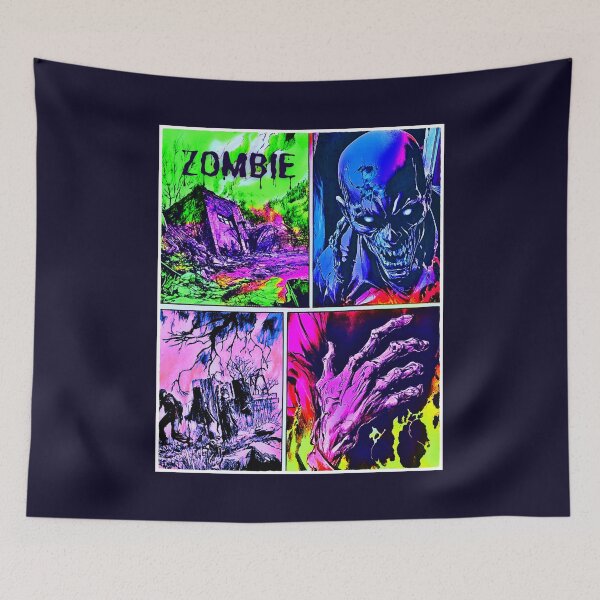 Item preview, Zombie, scary artwork, vivid zombie, Halloween comics, skeleton designed and sold by silent-violin.
