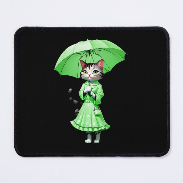 Item preview, Green Lady Kitty Cat designed and sold by Bunmigraphics .
