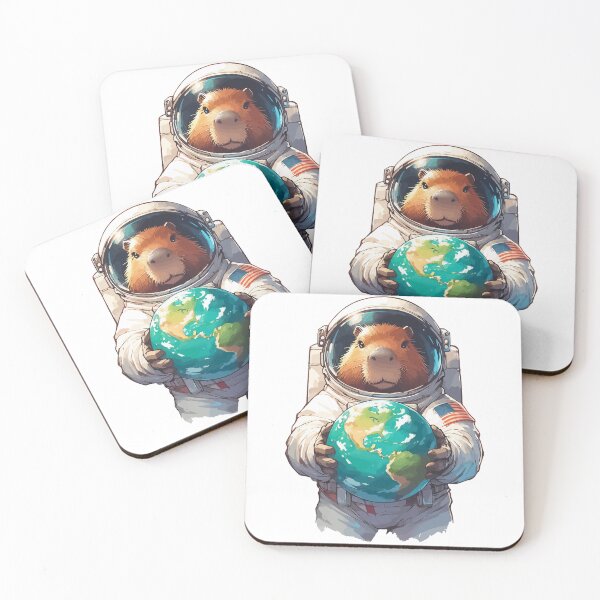 Item preview, Capybara Astronaut Planet Space designed and sold by TomFrontierArt.