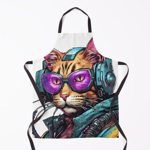 Item preview, Cyberpunk Cat Hero designed and sold by WILD-WILD-CAT.