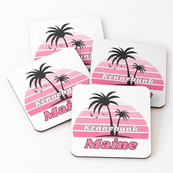 Item preview,  Retro Cool Kennebunk Beach Maine Palm Tree at Sunset Souvenirs designed and sold by karmdaf.