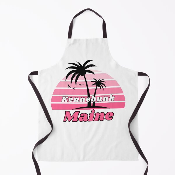 Item preview, Retro Cool Kennebunk Beach Maine Palm Tree at Sunset Souvenirs designed and sold by karmdaf.