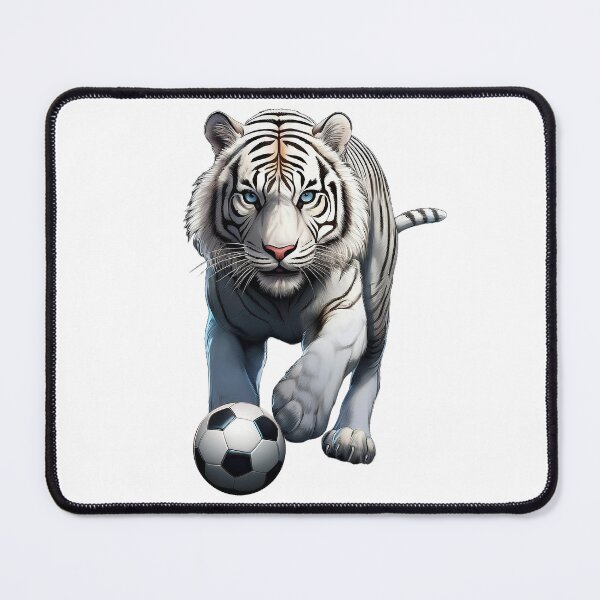 Item preview, White Tiger Playing Soccer designed and sold by KVB Design.