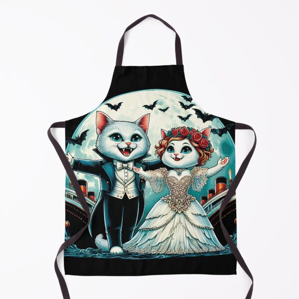 Item preview, Jackula and Rose Vampire Cat Halloween D9 designed and sold by HappyHavenStu.