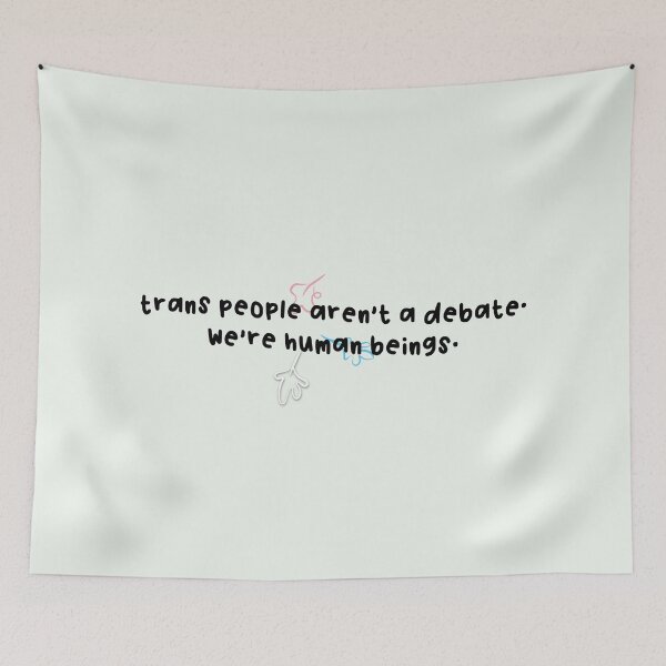 Item preview, Trans people aren't a debate. We're human beings. | heartstopper, nick charlie designed and sold by Pinu92.