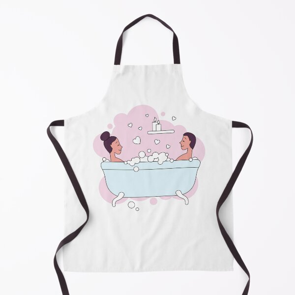 Item preview, Happy couple taking bubble bath designed and sold by CHERRY--SHOP.