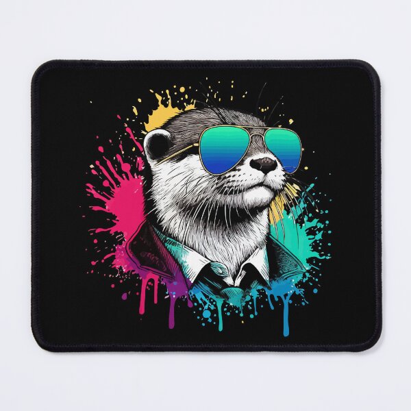 Item preview, Cool Otter Lover Sunglasses Splash Art  designed and sold by TomFrontierArt.