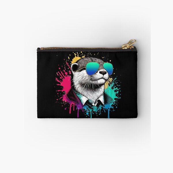 Item preview, Cool Otter Lover Sunglasses Splash Art  designed and sold by TomFrontierArt.