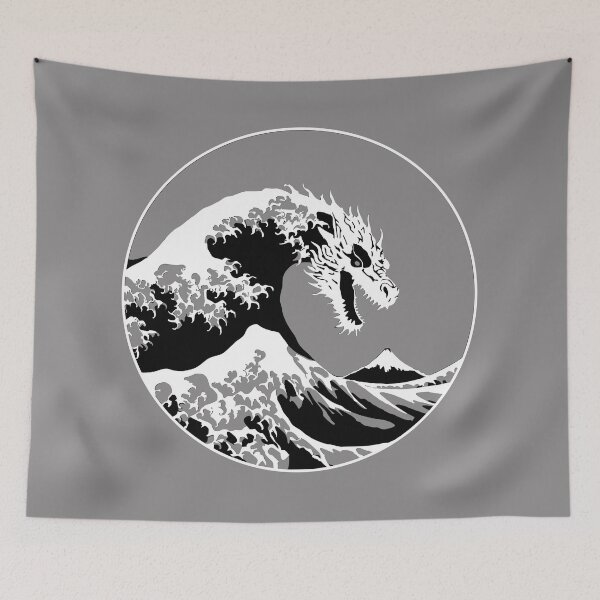 Item preview, Great Dragon Off Kanagawa (Transparent Background) designed and sold by Young Design Lab.