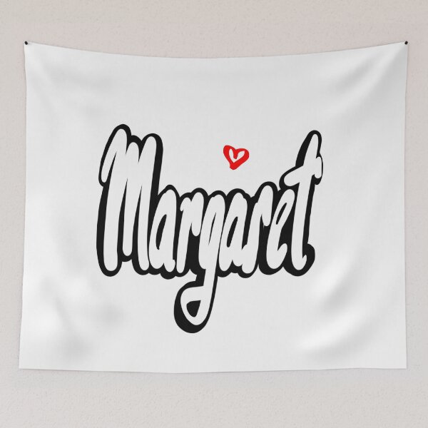 Item preview, Margaret popular girls first name in white with red heart. Personalized personalised customised name Margaret designed and sold by Artonmytee.