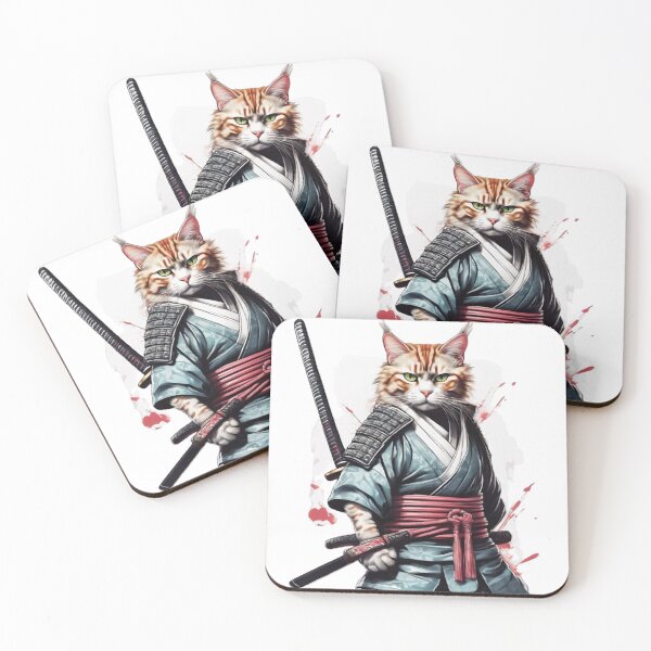 Item preview, Samurai Warrior Cat designed and sold by WILD-WILD-CAT.