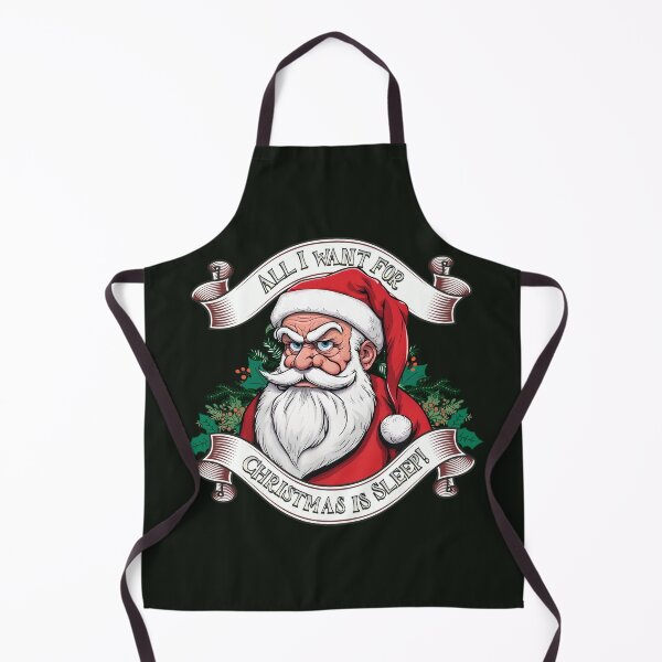 Item preview, Grumpy Santa Says, "All I Want for Christmas is Sleep!" - Night Black designed and sold by ORuaircDesigns.