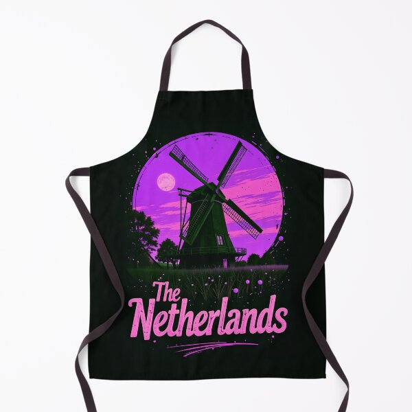 Item preview, The Netherlands Retro Windmill Design designed and sold by TheArtOfPat.