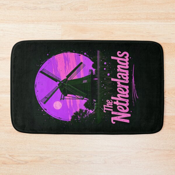 Item preview, The Netherlands Retro Windmill Design designed and sold by TheArtOfPat.