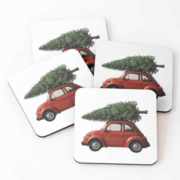 Item preview, Car with a Christmas Tree designed and sold by Lisamariesumner.