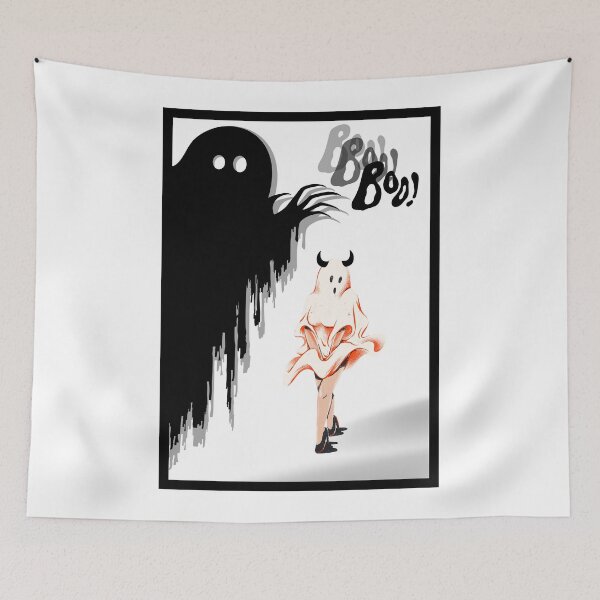 Item preview, Scarred Ghost Boo Cute Ghost  designed and sold by digifaxdesign.