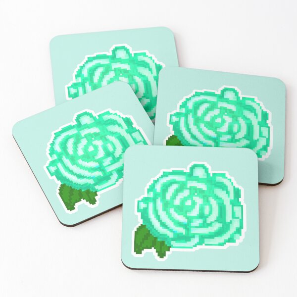 Item preview, Pixel Art Teal Rose designed and sold by Percy Everett.