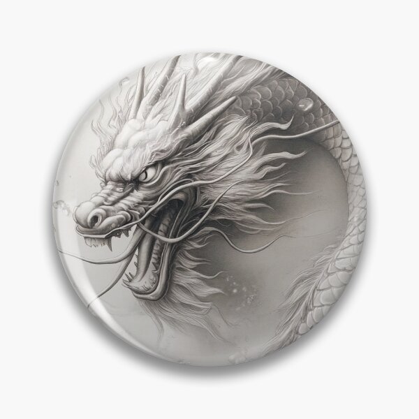 Item preview, Black and white Chinese Dragon designed and sold by Pencil-Art.
