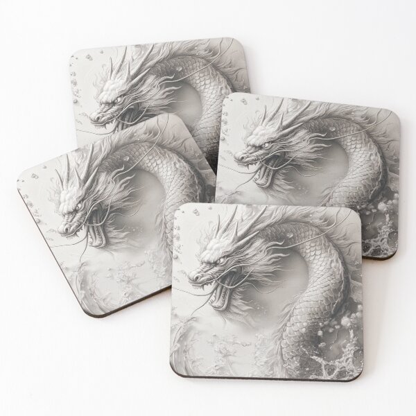 Item preview, Black and white Chinese Dragon designed and sold by Pencil-Art.