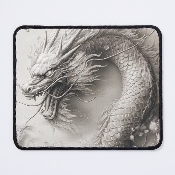 Item preview, Black and white Chinese Dragon designed and sold by Pencil-Art.