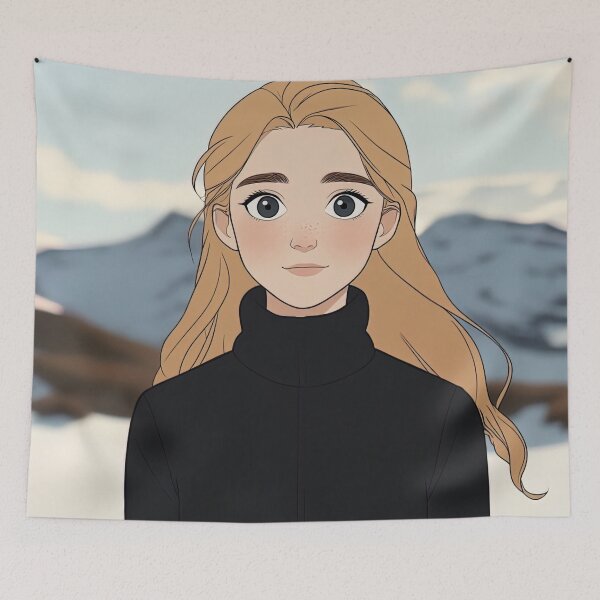 Item preview, Icelander woman, portrait | Anime style designed and sold by ComicsFactory.