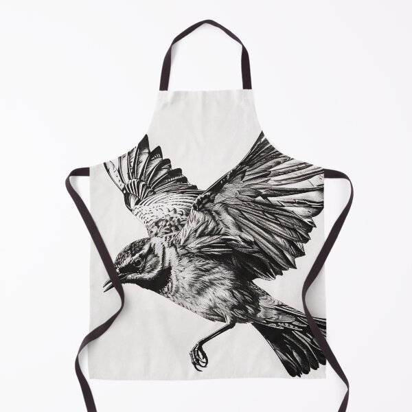 Item preview, Black and white House Sparrow pencil drawing designed and sold by Pencil-Art.