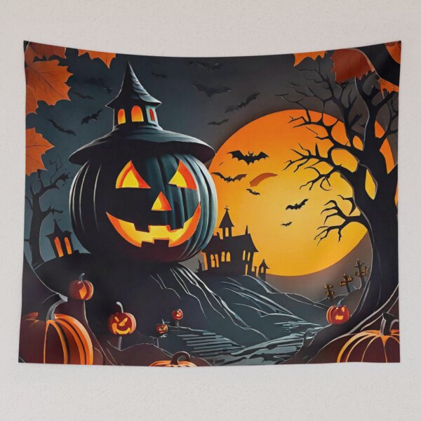 Item preview, Creative Halloween Pumpkin Design with Spooky Vibes designed and sold by GrizzlyCollective.