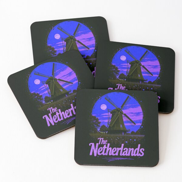 Item preview, The Netherlands Retro Windmill Design designed and sold by TheArtOfPat.