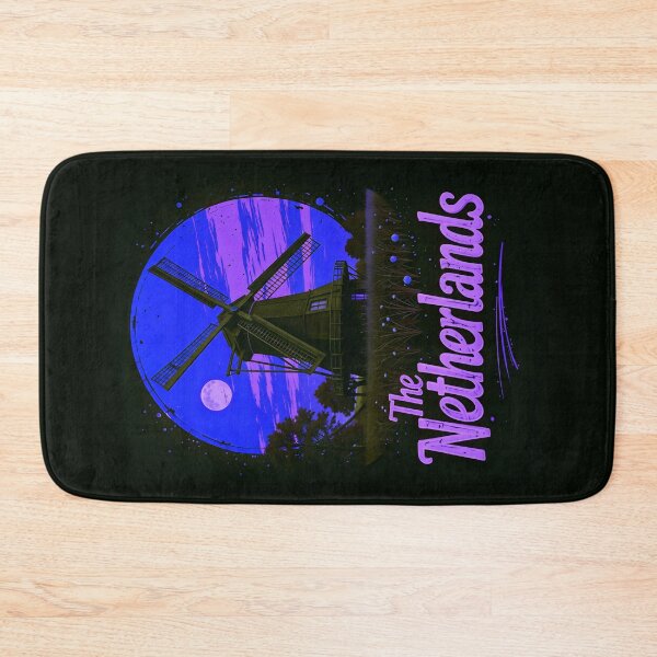 Item preview, The Netherlands Retro Windmill Design designed and sold by TheArtOfPat.