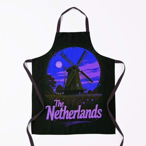 Item preview, The Netherlands Retro Windmill Design designed and sold by TheArtOfPat.