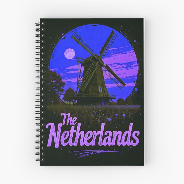 Item preview, The Netherlands Retro Windmill Design designed and sold by TheArtOfPat.