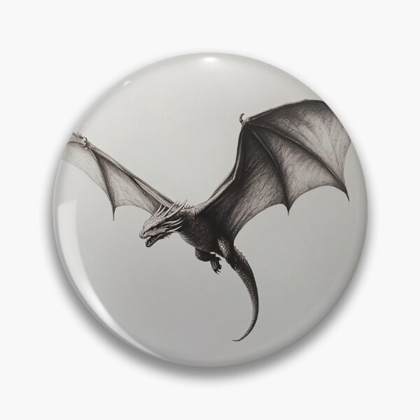 Item preview, Black and white Dragon drawing designed and sold by Pencil-Art.