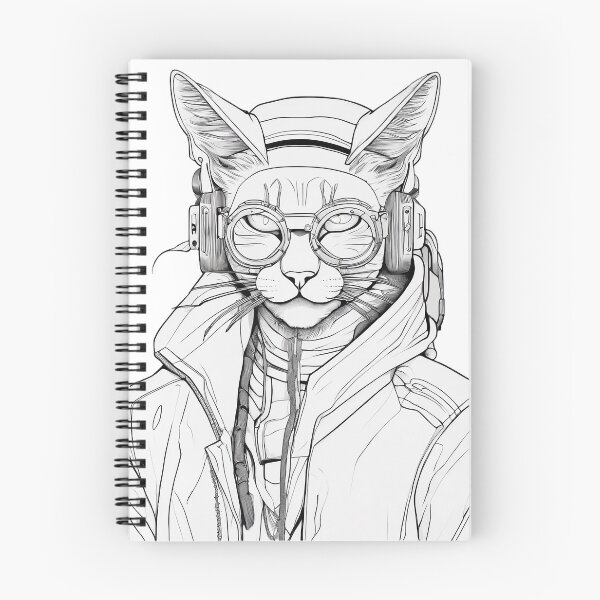 Item preview, Cyberpunk Cat with Rastafari Vibes designed and sold by WILD-WILD-CAT.