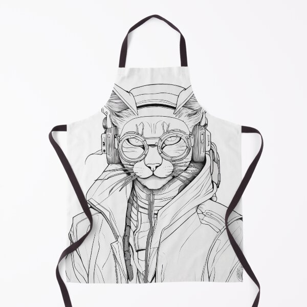 Item preview, Cyberpunk Cat with Rastafari Vibes designed and sold by WILD-WILD-CAT.