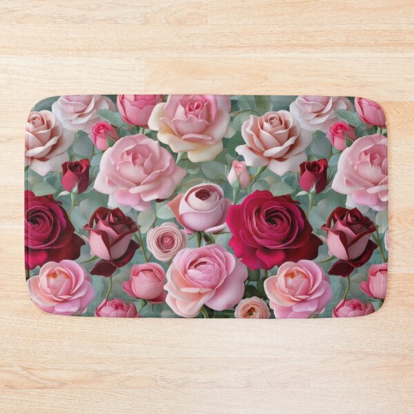 Item preview, pink roses pattern designed and sold by Mike Kiev art.