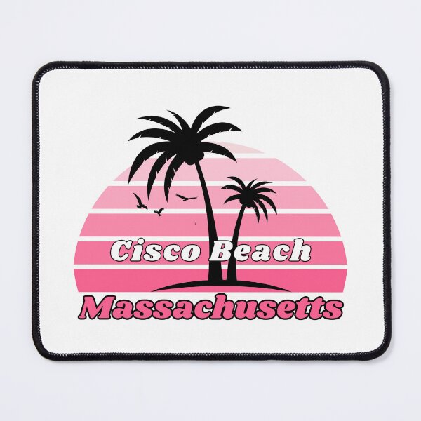 Item preview, Retro Cisco Beach Massachusetts Palm Tree at Sunset Souvenirs designed and sold by karmdaf.