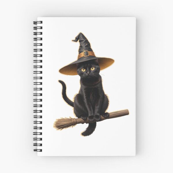 Item preview, CUTE BLACK CAT RIDING BROOMSTICK HALLOWEEN STICKER designed and sold by Arts4U.