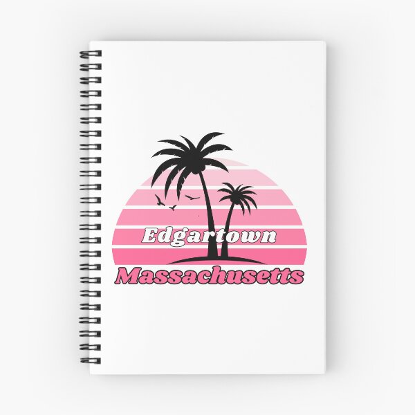 Item preview, Retro Edgartown Beach Massachusetts Palm Tree at Sunset Souvenirs designed and sold by karmdaf.