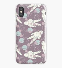 Purple Space Astronaut iPhone Case