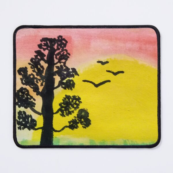 Item preview, Watercolor of tree at sunset designed and sold by NaturaFotos.