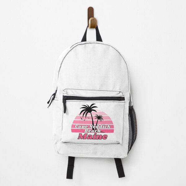 Item preview, Retro Cool Cape Neddick Beach Maine Palm Tree at Sunset Souvenirs designed and sold by karmdaf.