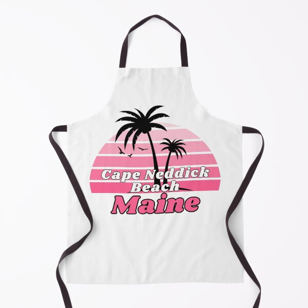Item preview, Retro Cool Cape Neddick Beach Maine Palm Tree at Sunset Souvenirs designed and sold by karmdaf.