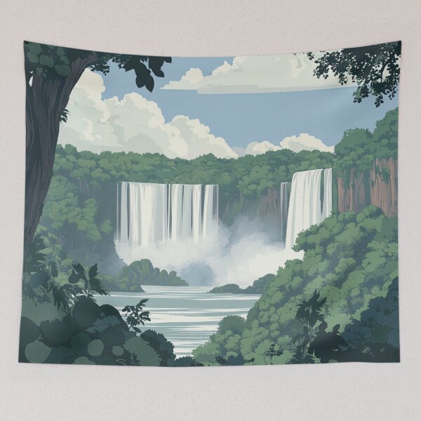 Item preview, Iguazu Falls | Anime style designed and sold by ComicsFactory.