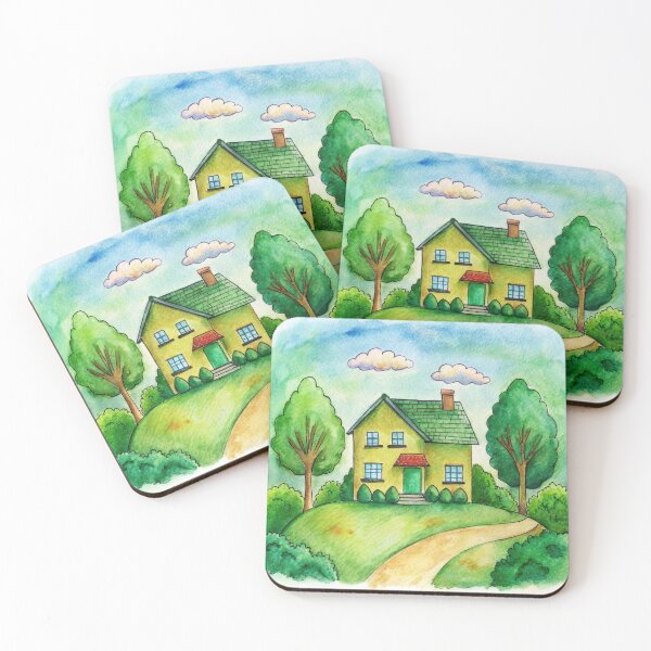 Item preview, Impressions of home in green designed and sold by studioartifex.