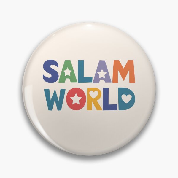 Item preview, Salam World - Colorful Peace Message Design designed and sold by Alnazie.
